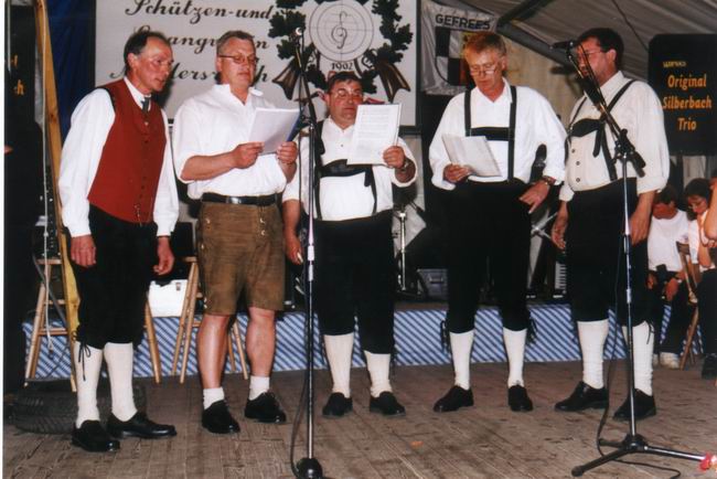 von links nach rechts: Ferdinand Weiß, Karlheinz Münch, Hermann Fuchs, Horst Dietel und Peter Springer